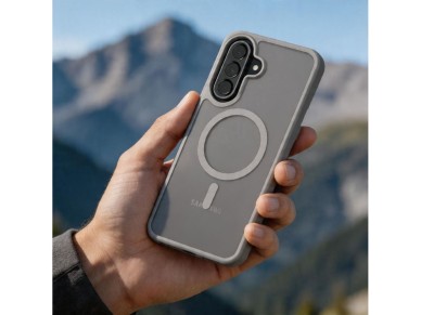 Capa Tech-Protect Magmat MagSafe para Samsung Galaxy A57 5G - Cinza Fosco