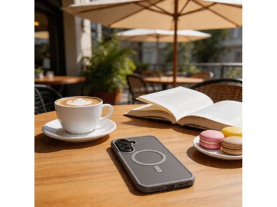 Capa Tech-Protect Magmat MagSafe para Samsung Galaxy A57 5G - Cinza Fosco