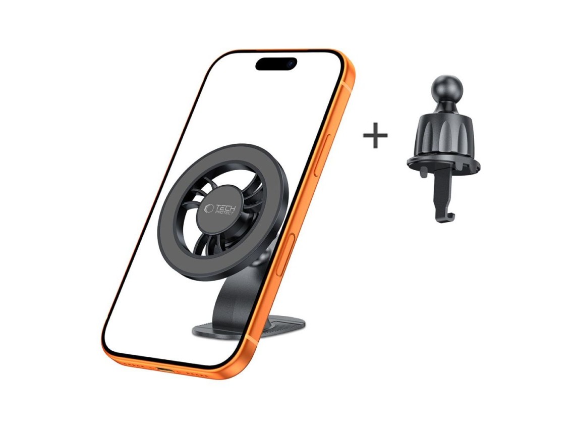 Suporte para carro Tech-Protect N56 para painel/saída de ar - Preto