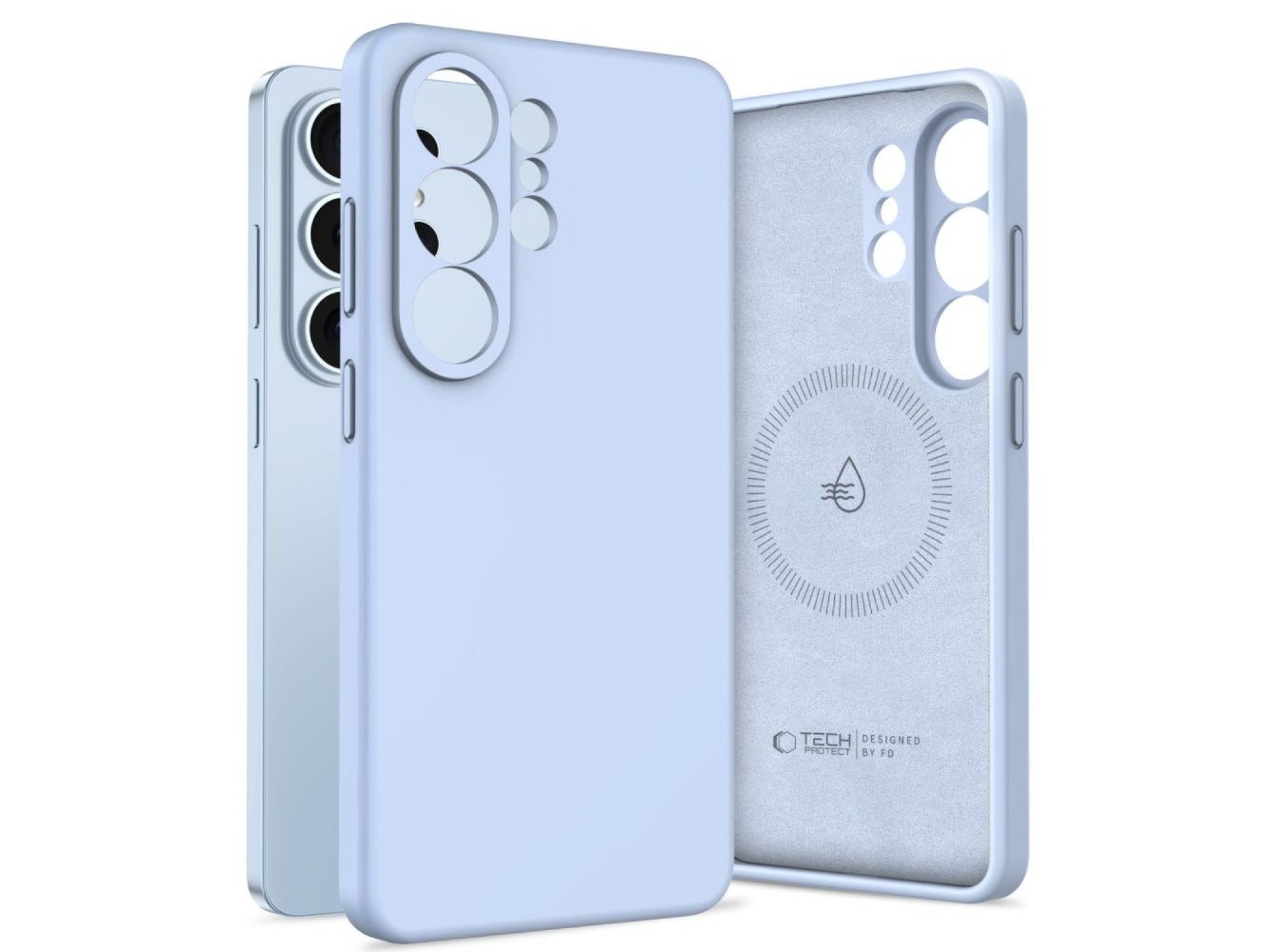 Capa de silicone Tech-Protect MagSafe para Samsung Galaxy S26 Ultra - Azul