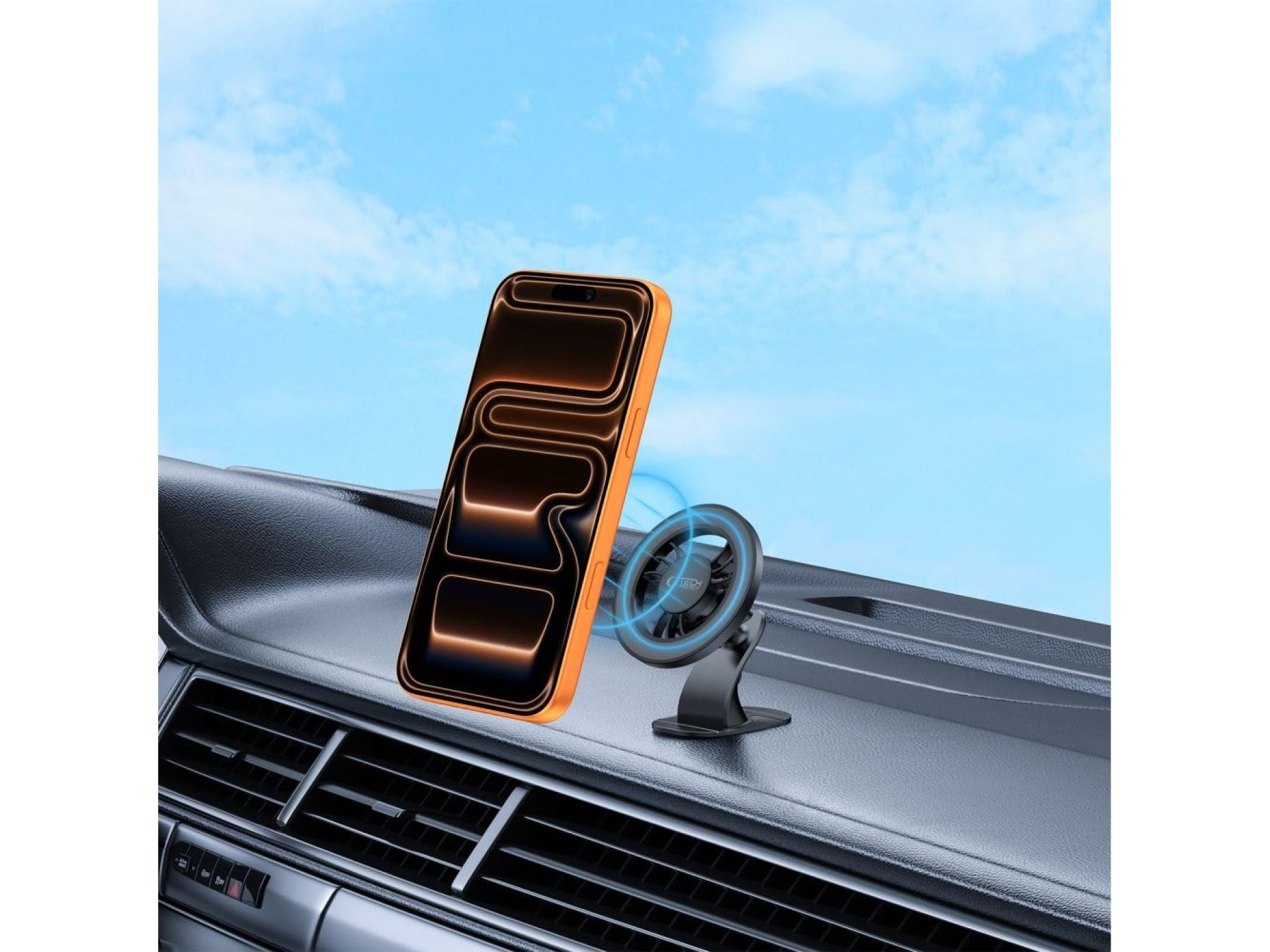 Suporte para carro Tech-Protect N56 para painel/saída de ar - Preto