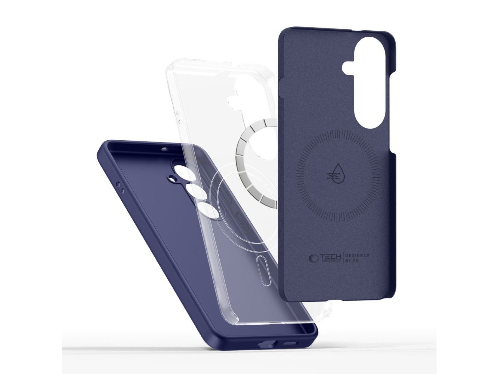 Funda de silicona Tech-Protect MagSafe para Samsung Galaxy S26 - Morada