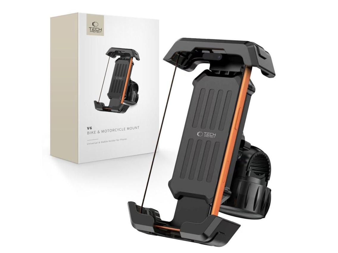 Soporte para manillar Tech-Protect V6 - Negro