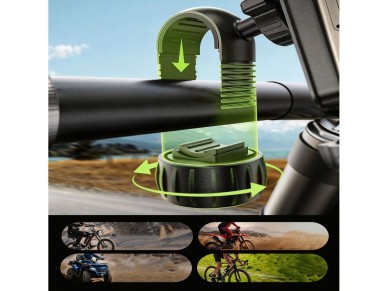 Soporte para manillar Tech-Protect V6 - Negro Soporte para manillar Tech-Protect V6 - Negro