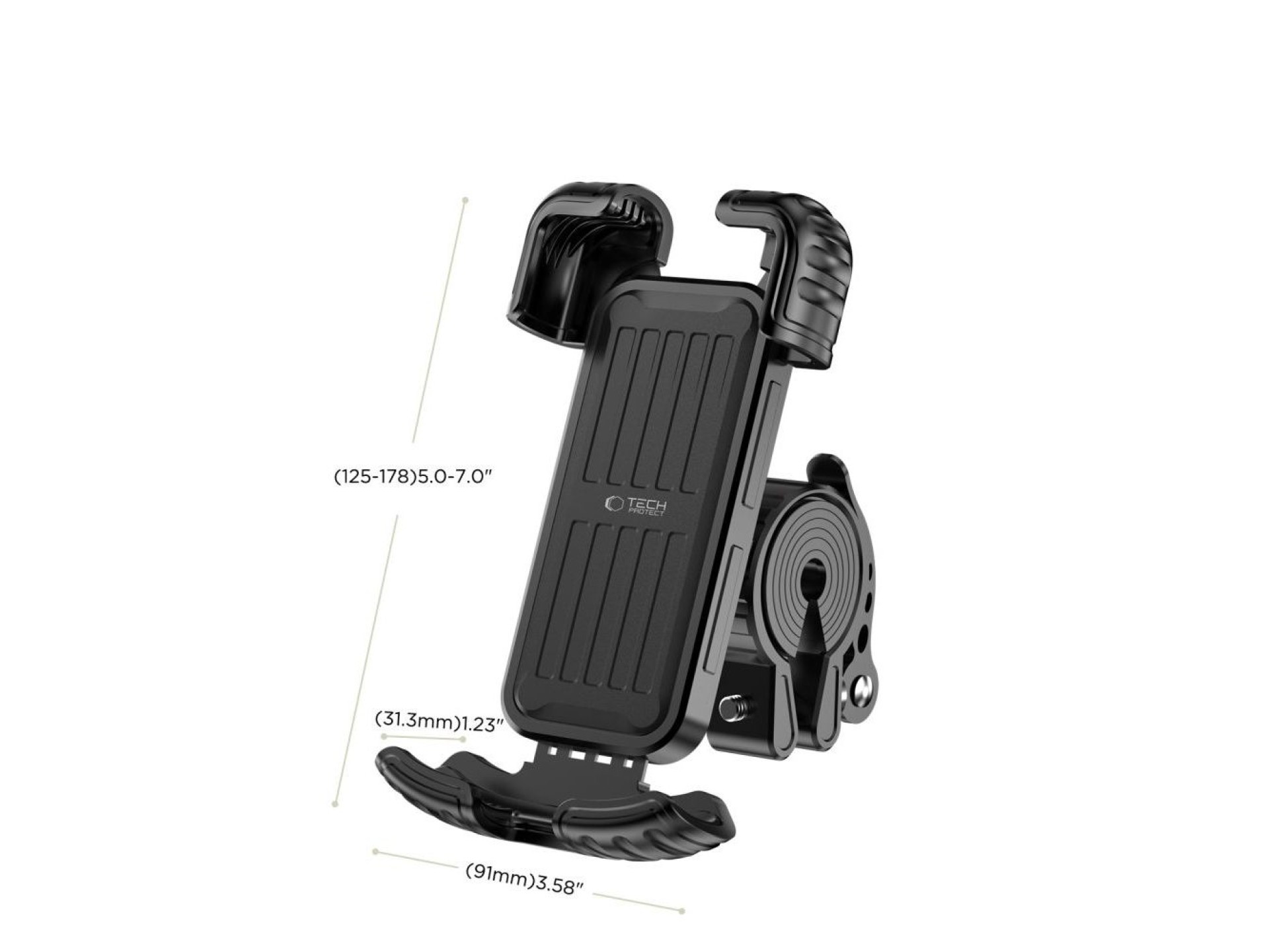Soporte para manillar Tech-Protect V7 - Negro