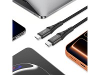 Cable Tech-Protect Ultraboost UB11T USB-C / USB-C PD 100W / QC3.0 de 100 cm - Negro Cable Tech-Protect Ultraboost UB11T USB-C / USB-C PD 100W / QC3.0 de 100 cm - Negro
