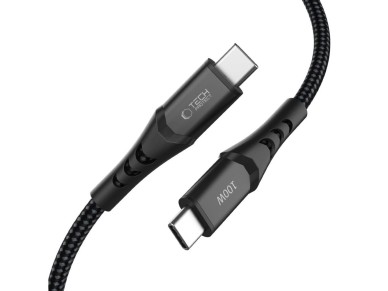 Tech-Protect Ultraboost UB11T USB-C / USB-C PD 100W / QC3.0 Cable 100 cm - Black Tech-Protect Ultraboost UB11T USB-C / USB-C PD 100W / QC3.0 Cable 100 cm - Black