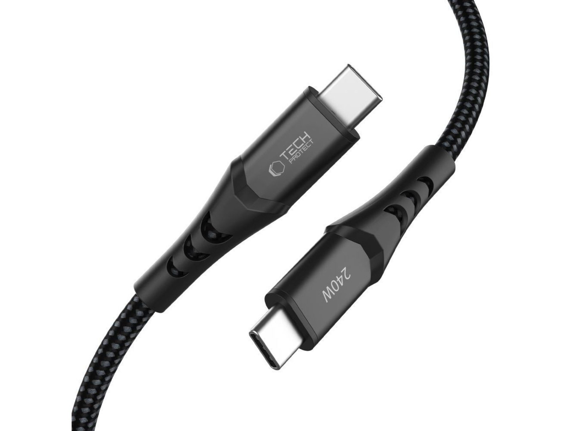 Tech-Protect Ultraboost UB11T USB-C / USB-C PD 240W / QC3.0 Cable 200 cm - Black