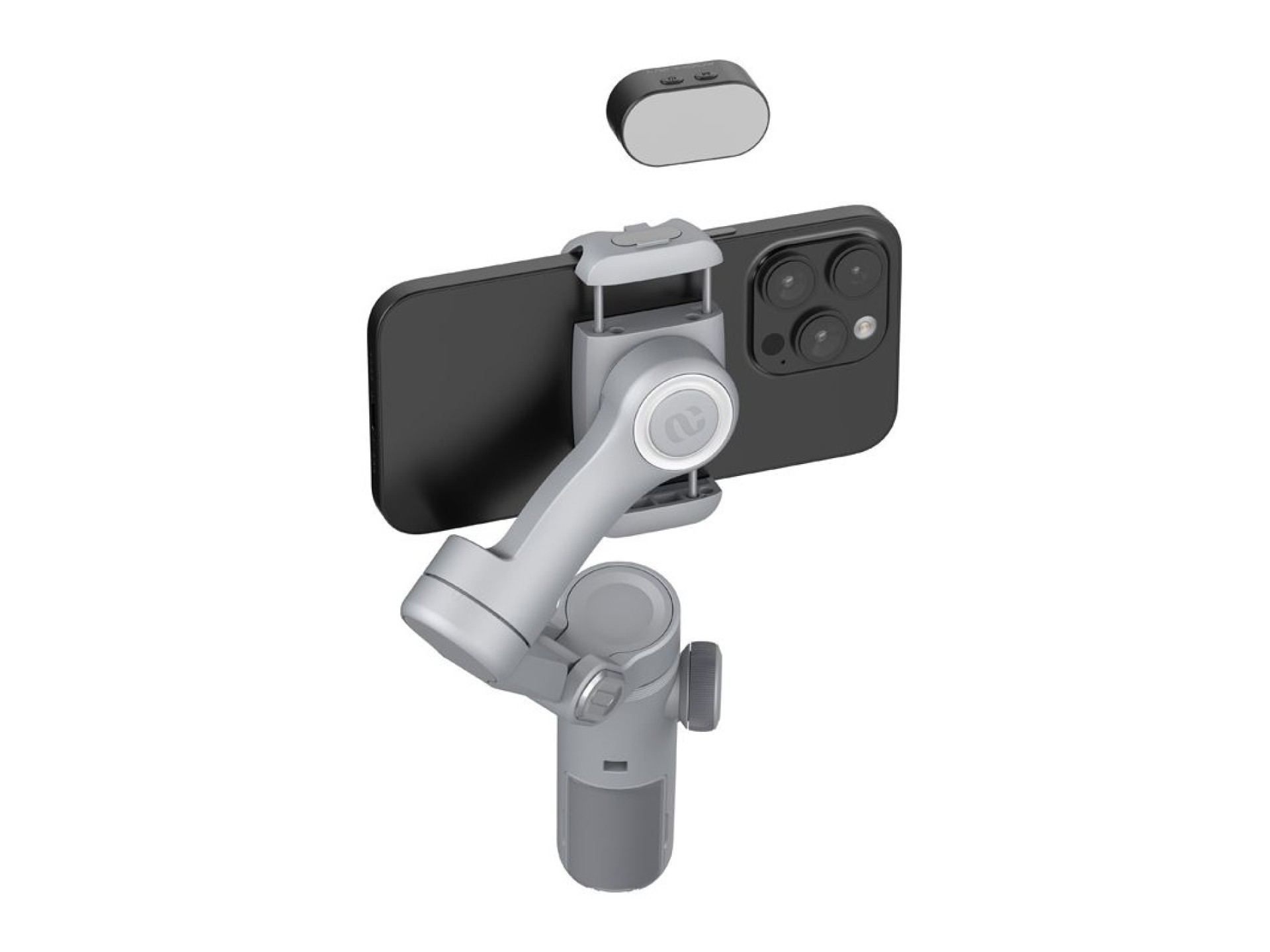 Gimbal AOCHUAN X Pro com iluminação RGB (cinza)