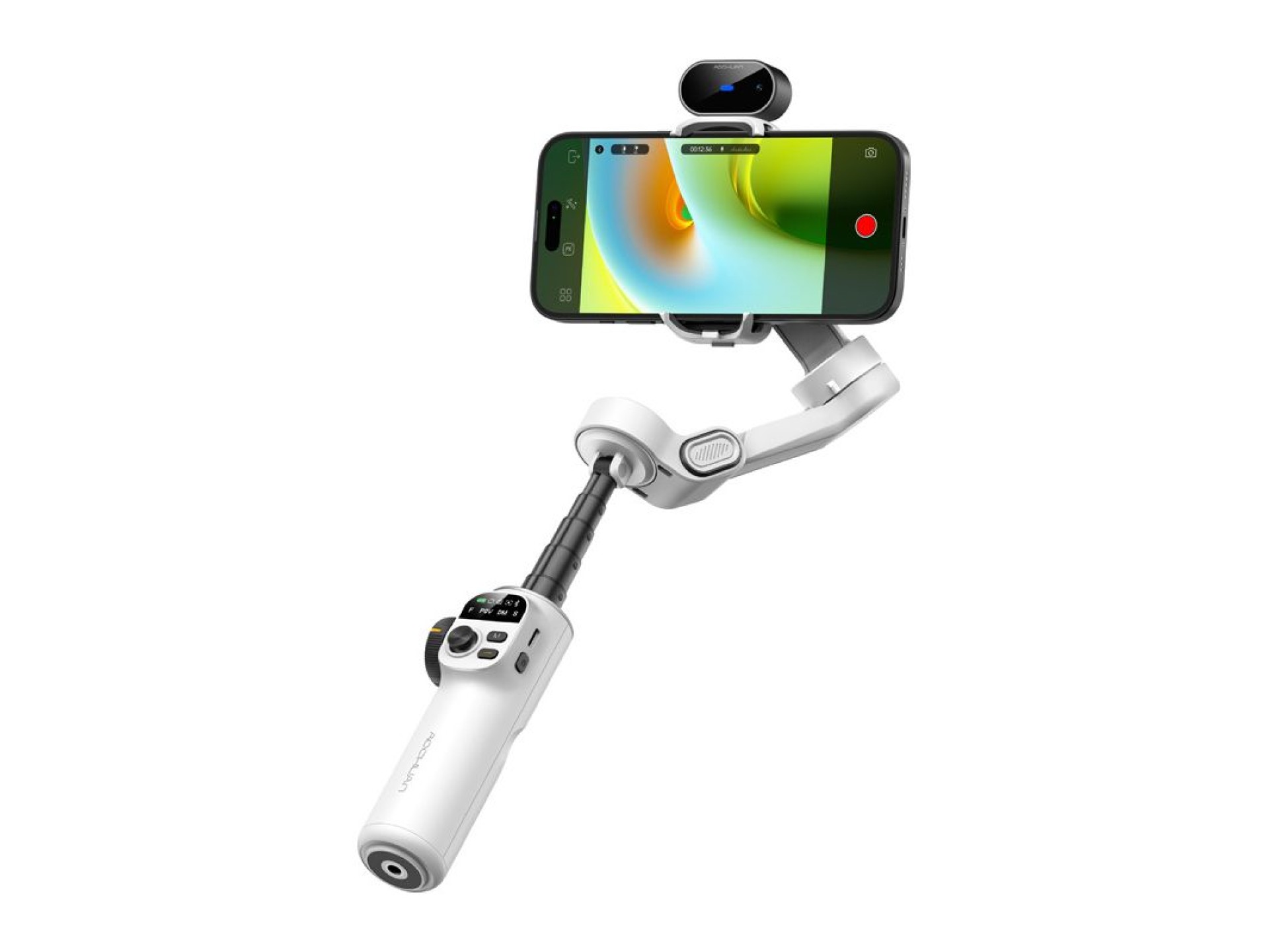 Gimbal AOCHUAN X2 com sensor de IA (branco)