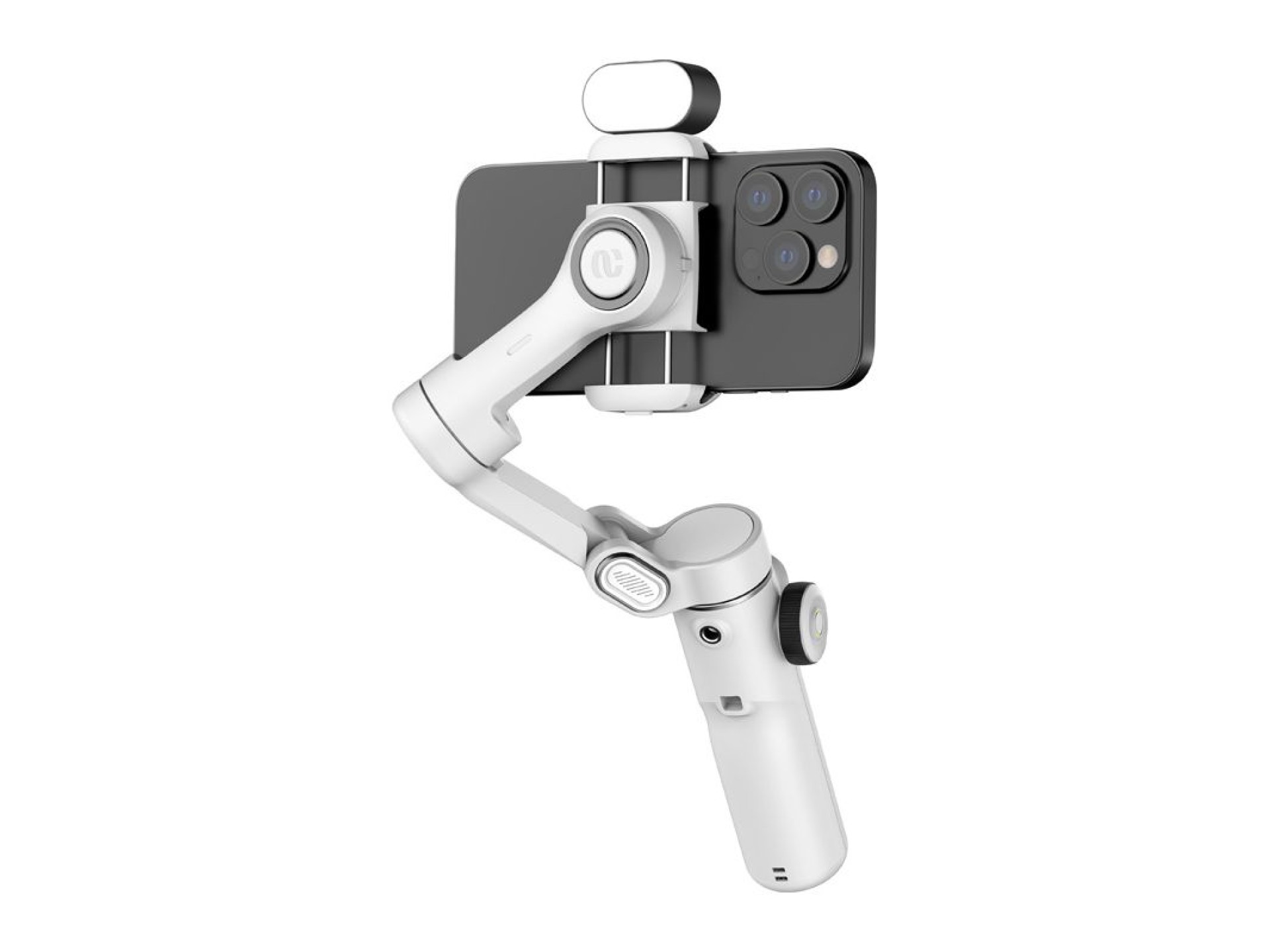 Gimbal AOCHUAN X2 com iluminação RGB (branco)