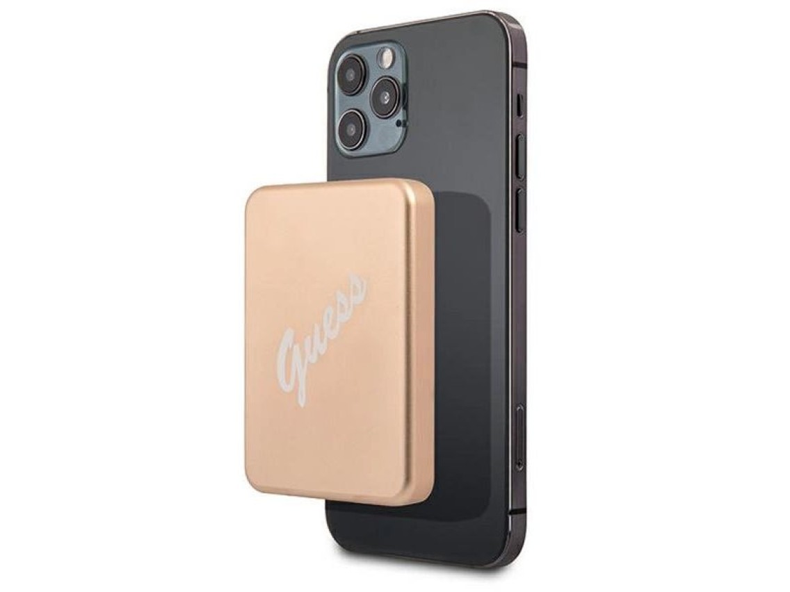 Guess Inductive Power Bank 5W GUPBMSVSLG 3000mAh gold/gold MagSafe