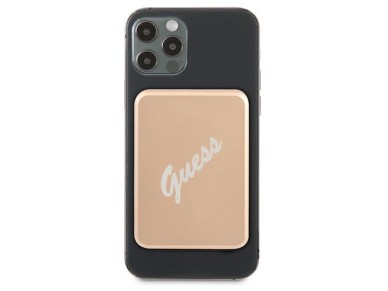 Bater�a externa inductiva Guess de 5 W GUPBMSVSLG de 3000 mAh, color oro/oro MagSafe