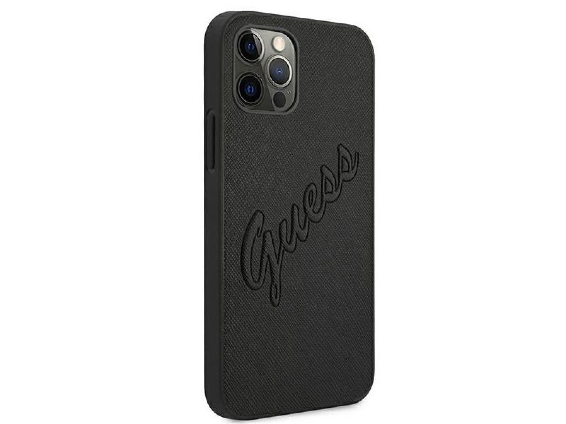 Capa Guess Saffiano Vintage Script para iPhone 12 Pro Max 6.7