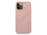 Funda rígida Guess GUHCP12LRSAVSRG para iPhone 12 Pro Max de 6,7" en color rosa/rosa con diseño Saff Funda rígida Guess GUHCP12LRSAVSRG para iPhone 12 Pro Max de 6,7" en color rosa/rosa con diseño Saff