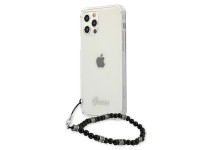 Capa rígida transparente Guess GUHCP12MKPSBK para iPhone 12/12 Pro de 6,1" na cor Preto Pérola Capa rígida transparente Guess GUHCP12MKPSBK para iPhone 12/12 Pro de 6,1" na cor Preto Pérola