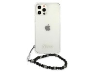 Capa rígida transparente Guess GUHCP12MKPSBK para iPhone 12/12 Pro de 6,1" na cor Preto Pérola Capa rígida transparente Guess GUHCP12MKPSBK para iPhone 12/12 Pro de 6,1" na cor Preto Pérola