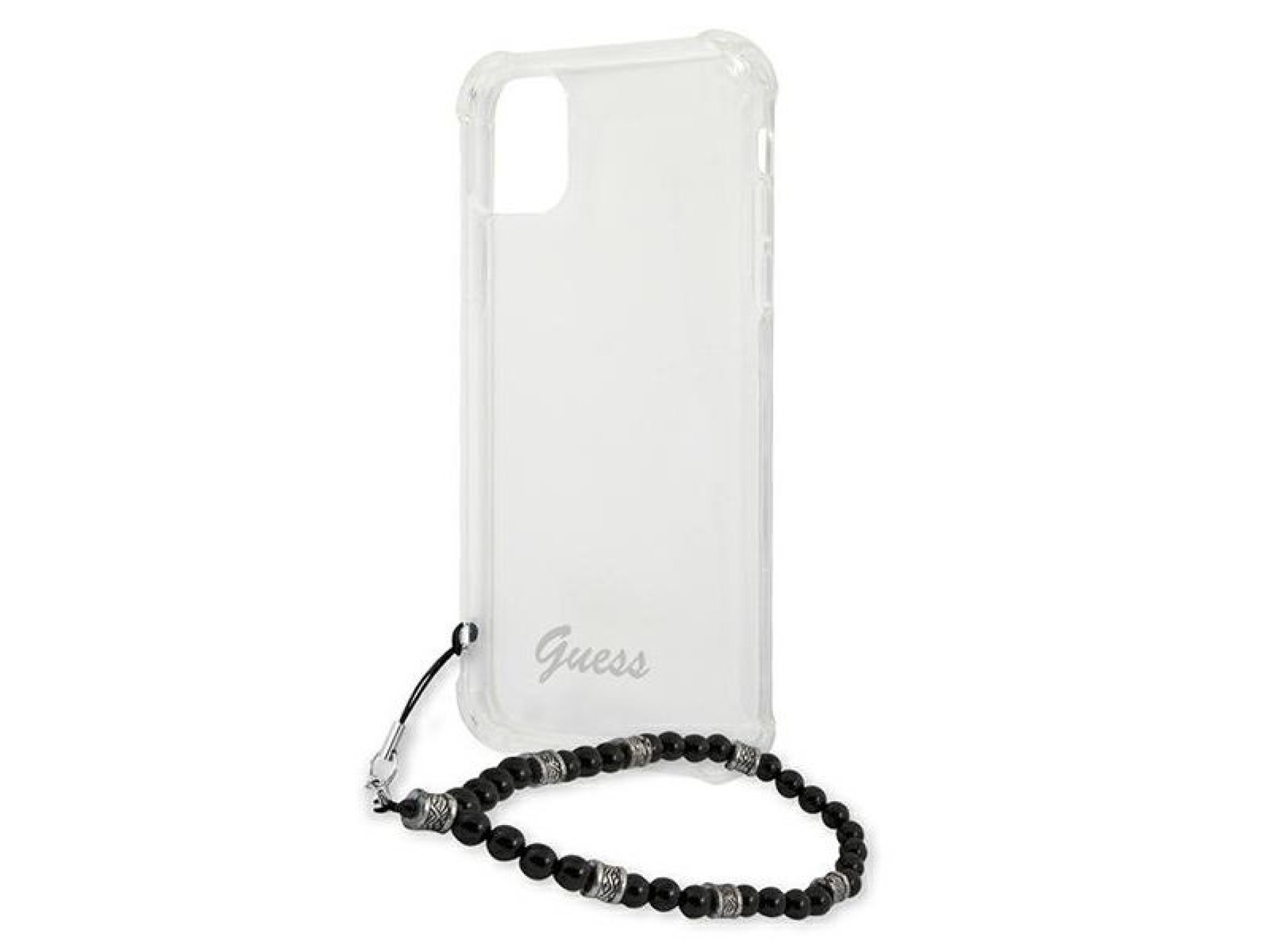 Capa rígida transparente Guess GUHCP12MKPSBK para iPhone 12/12 Pro de 6,1