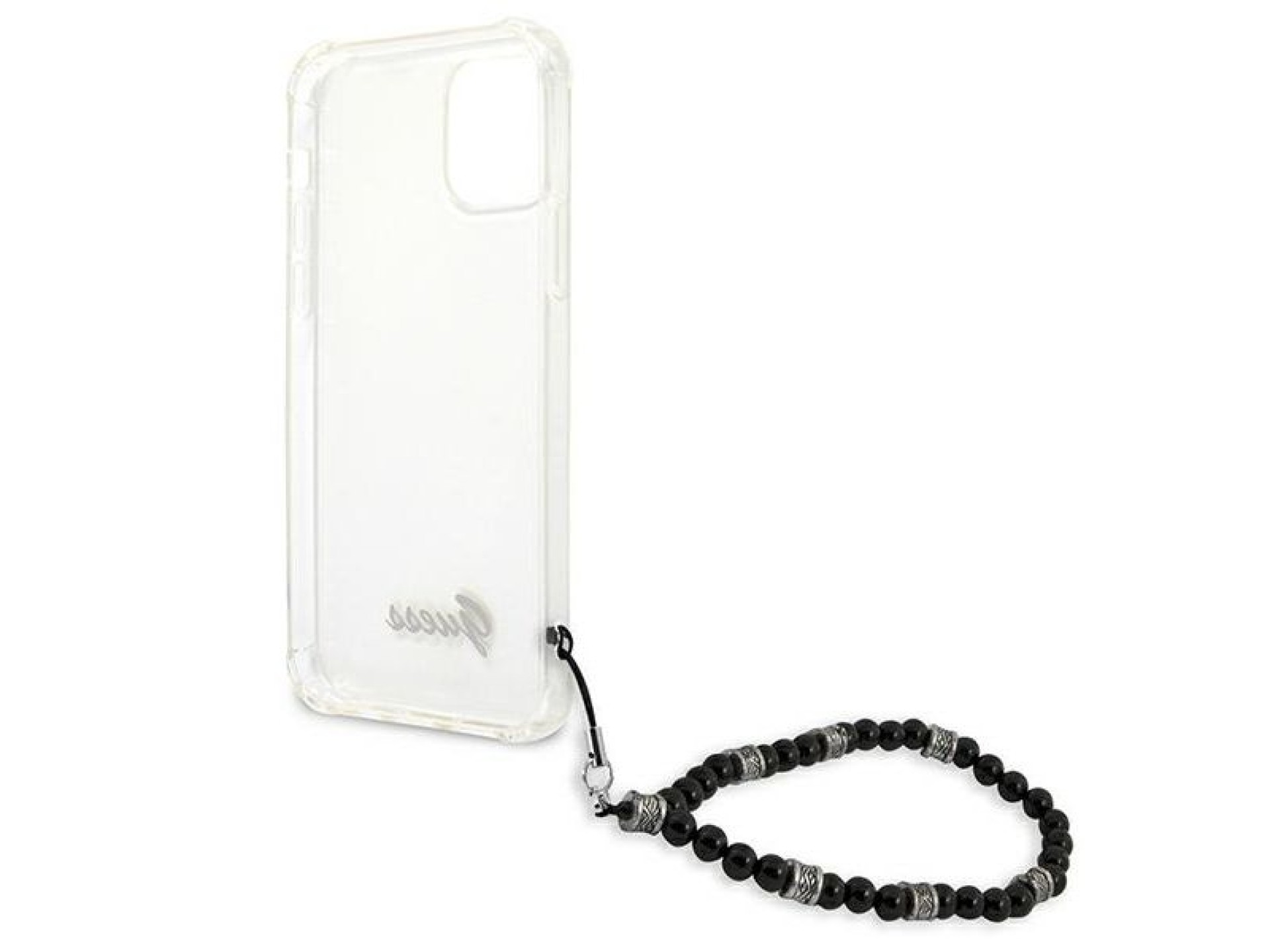 Capa rígida transparente Guess GUHCP12MKPSBK para iPhone 12/12 Pro de 6,1