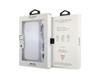 Capa rígida transparente Guess GUHCP12MKPSBK para iPhone 12/12 Pro de 6,1" na cor Preto Pérola Capa rígida transparente Guess GUHCP12MKPSBK para iPhone 12/12 Pro de 6,1" na cor Preto Pérola