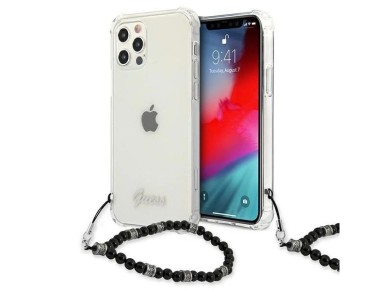 Guess GUHCP12LKPSBK iPhone 12 Pro Max 6.7" Transparent hardcase Black Pearl Guess GUHCP12LKPSBK iPhone 12 Pro Max 6.7" Transparent hardcase Black Pearl