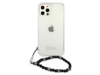 Capa rígida transparente Guess GUHCP12LKPSBK para iPhone 12 Pro Max 6.7" na cor Preto Pérola Capa rígida transparente Guess GUHCP12LKPSBK para iPhone 12 Pro Max 6.7" na cor Preto Pérola