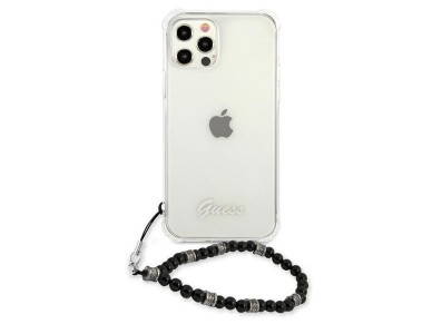 Guess GUHCP12LKPSBK iPhone 12 Pro Max 6.7" Transparent hardcase Black Pearl Guess GUHCP12LKPSBK iPhone 12 Pro Max 6.7" Transparent hardcase Black Pearl