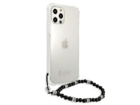 Capa rígida transparente Guess GUHCP12LKPSBK para iPhone 12 Pro Max 6.7" na cor Preto Pérola Capa rígida transparente Guess GUHCP12LKPSBK para iPhone 12 Pro Max 6.7" na cor Preto Pérola