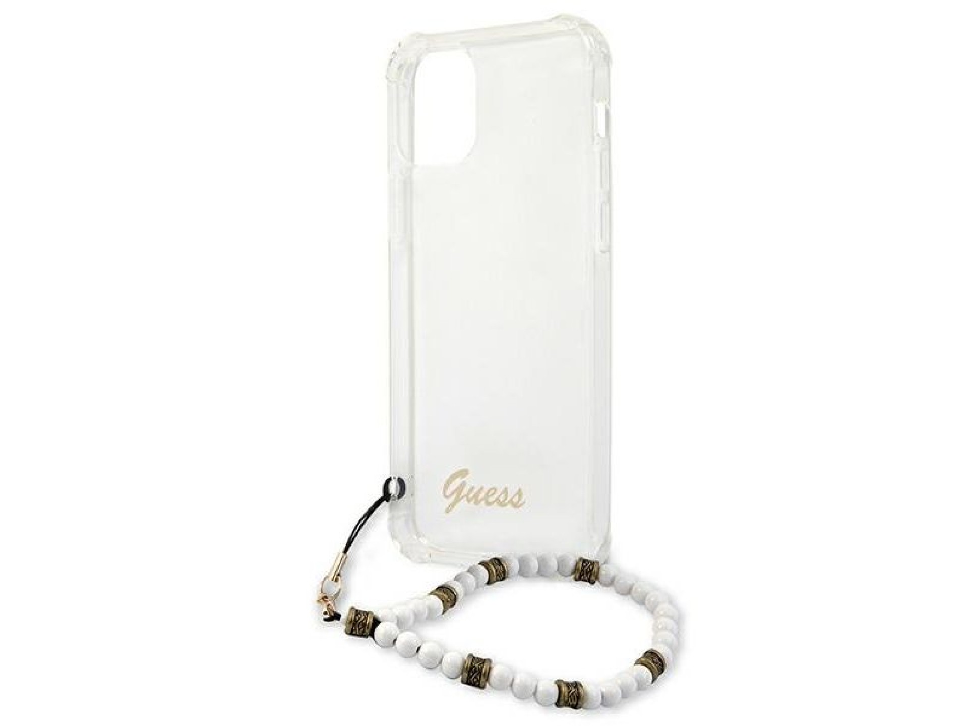 Capa rígida transparente Guess GUHCP12MKPSWH para iPhone 12/12 Pro de 6,1