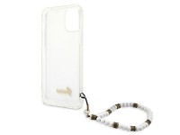 Capa rígida transparente Guess GUHCP12MKPSWH para iPhone 12/12 Pro de 6,1" na cor branca perolada Capa rígida transparente Guess GUHCP12MKPSWH para iPhone 12/12 Pro de 6,1" na cor branca perolada