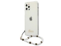 Guess GUHCP12LKPSWH iPhone 12 Pro Max 6.7" Transparent Hardcase White Pearl Guess GUHCP12LKPSWH iPhone 12 Pro Max 6.7" Transparent Hardcase White Pearl