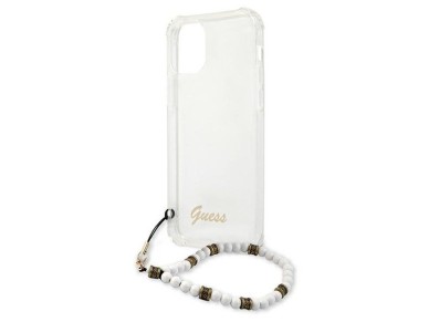 Guess GUHCP12LKPSWH iPhone 12 Pro Max 6.7" Transparent Hardcase White Pearl Guess GUHCP12LKPSWH iPhone 12 Pro Max 6.7" Transparent Hardcase White Pearl