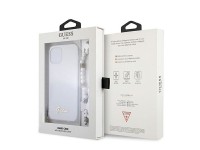 Guess GUHCP12LKPSWH iPhone 12 Pro Max 6.7" Transparent Hardcase White Pearl Guess GUHCP12LKPSWH iPhone 12 Pro Max 6.7" Transparent Hardcase White Pearl