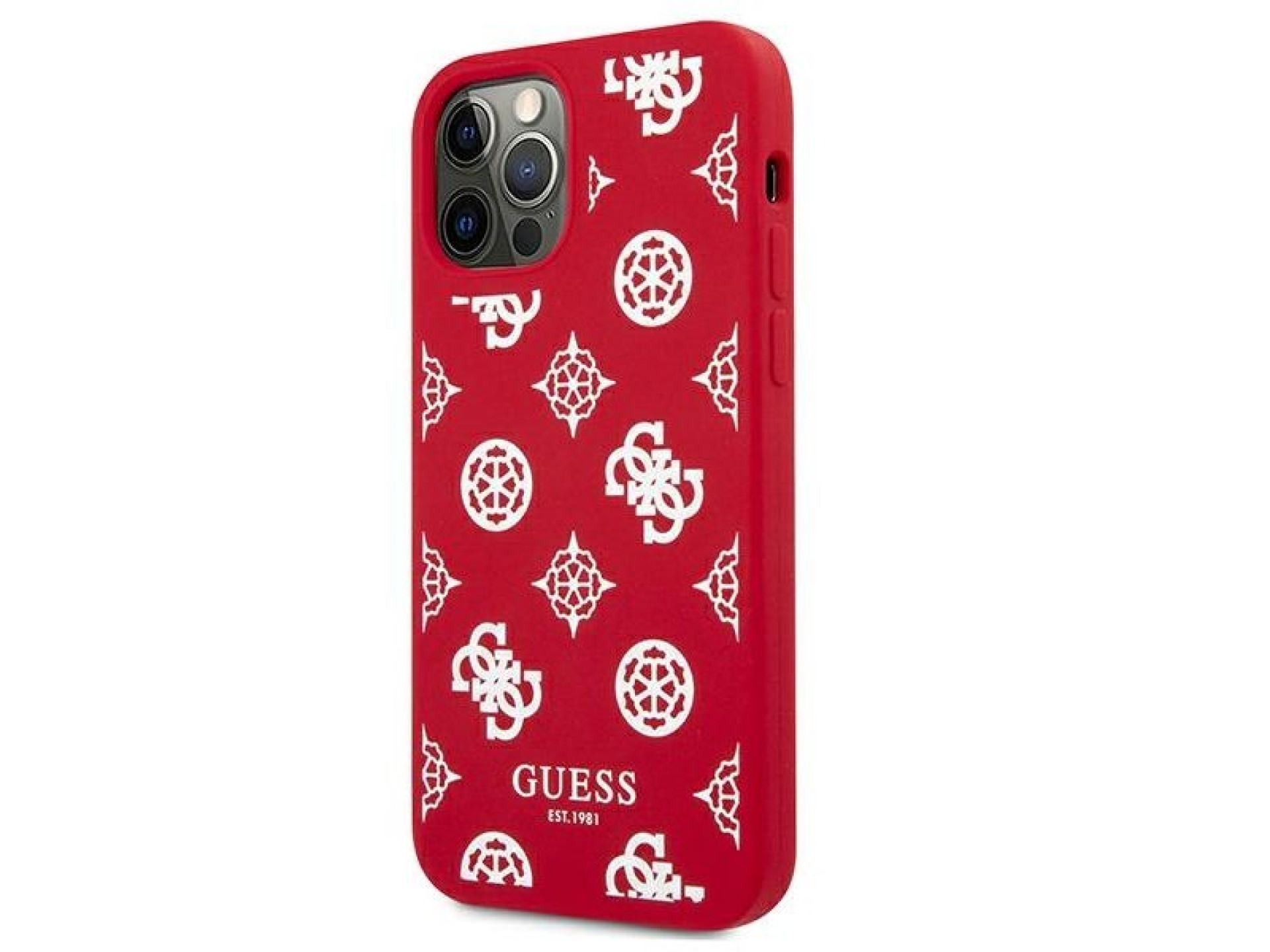 Funda rígida roja/roja para iPhone 12 Pro Max de 6,7