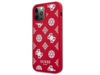 Funda r�gida roja/roja para iPhone 12 Pro Max de 6,7" de Guess GUHCP12LLSPEWRE, colecci�n Peony.