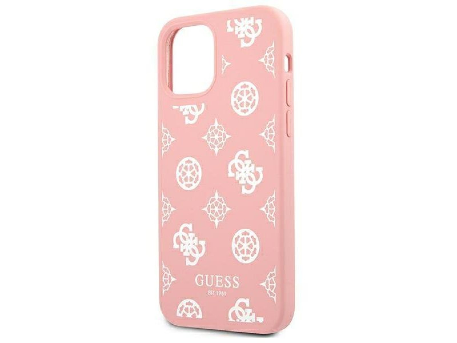 Capa rígida rosa/rosa da Guess para iPhone 12 Pro Max 6.7