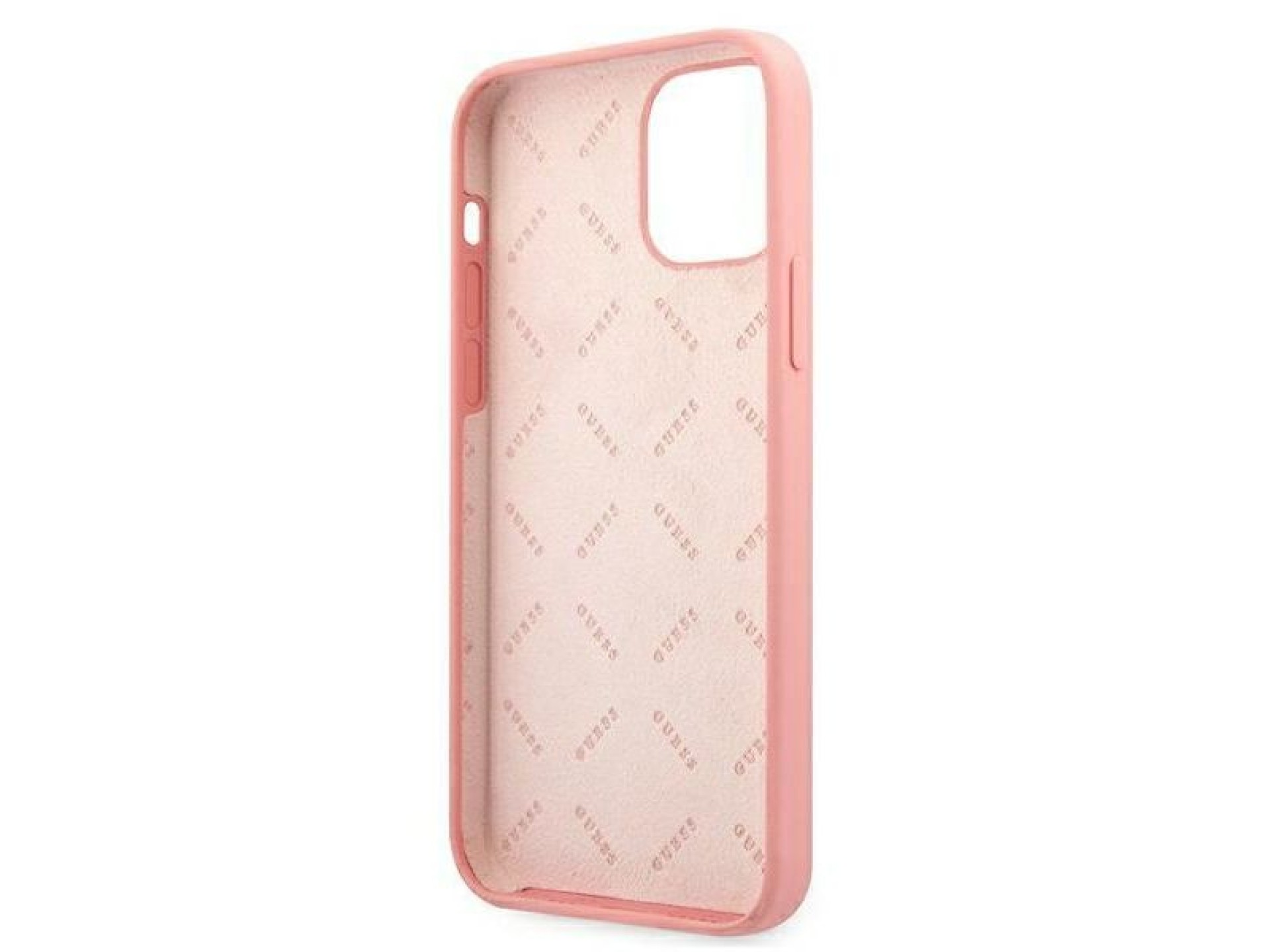Capa rígida rosa/rosa da Guess para iPhone 12 Pro Max 6.7