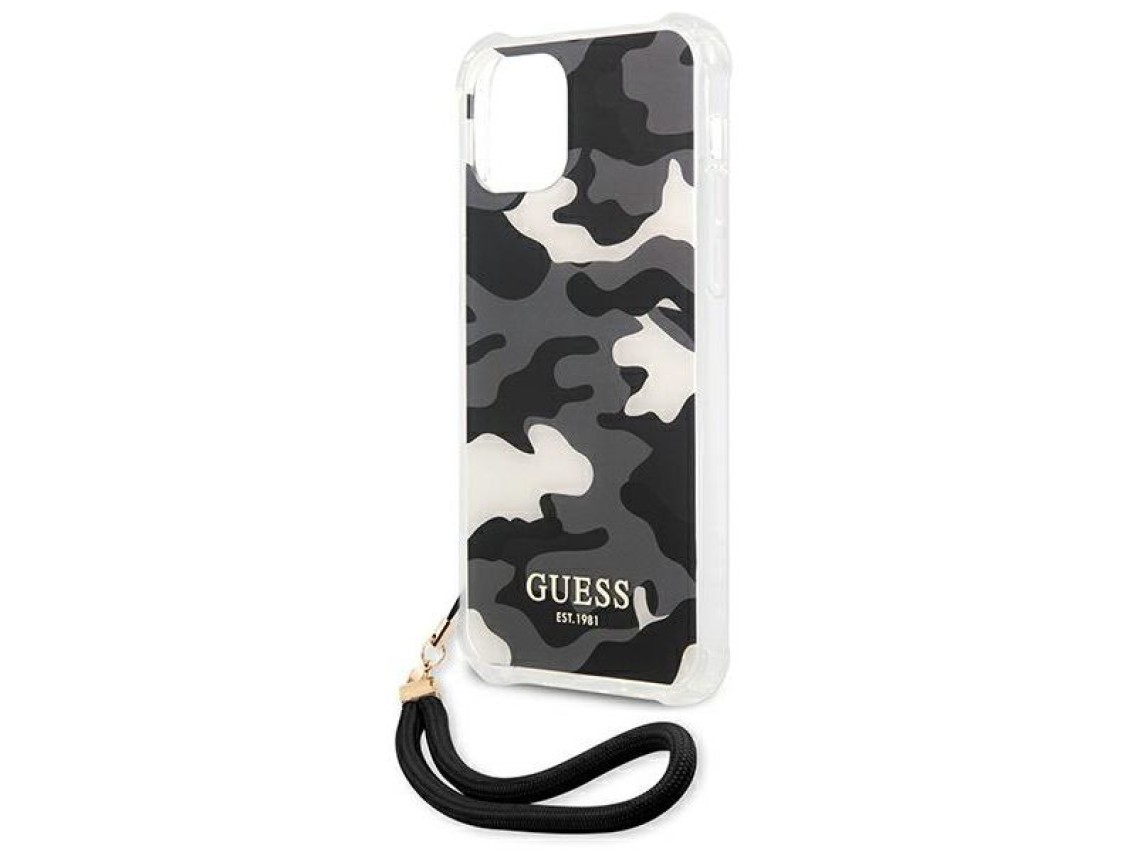 Guess GUHCP12LKSARBK iPhone 12 Pro Max 6.7" black/black hardcase Camo Collection