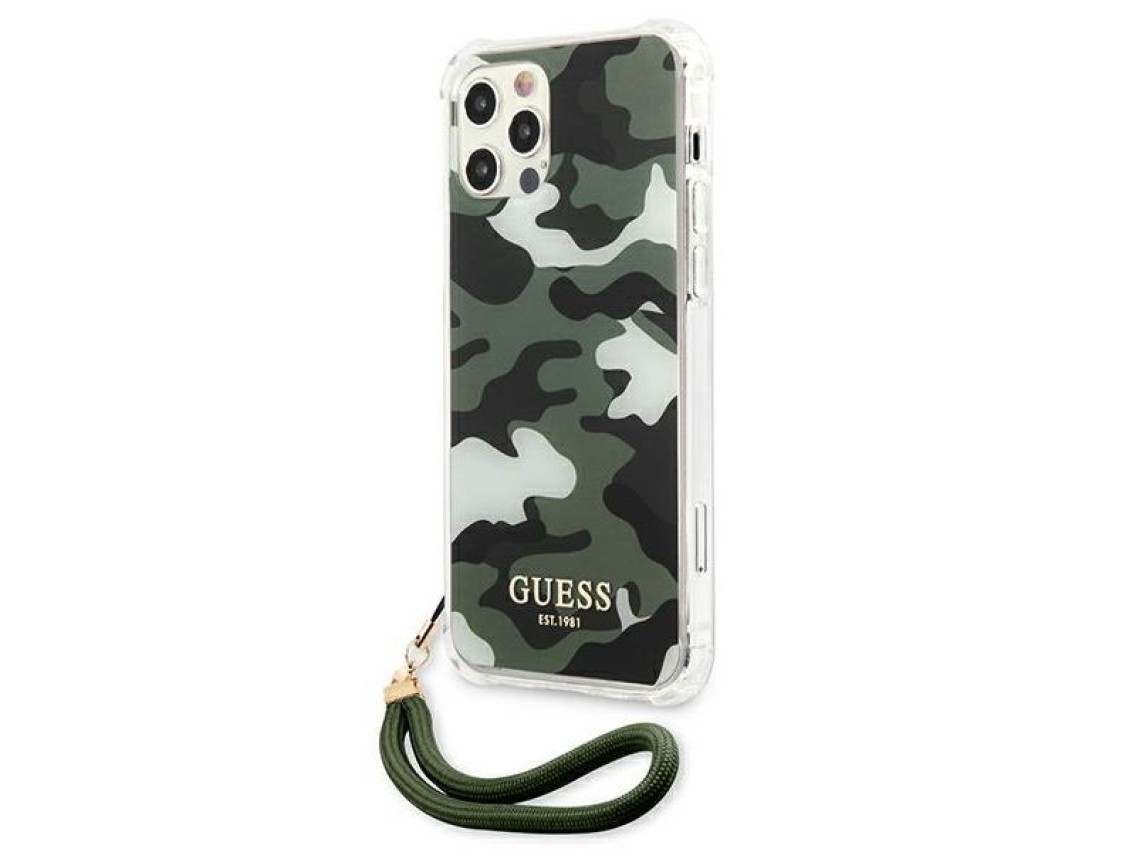 Guess GUHCP12MKSARKA iPhone 12/12 Pro 6.1" green/khaki hardcase Camo Collection
