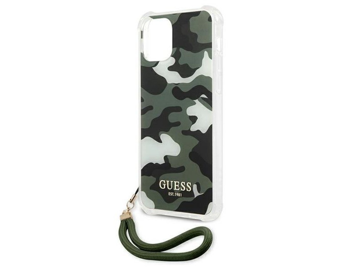 Guess GUHCP12MKSARKA iPhone 12/12 Pro 6.1" green/khaki hardcase Camo Collection