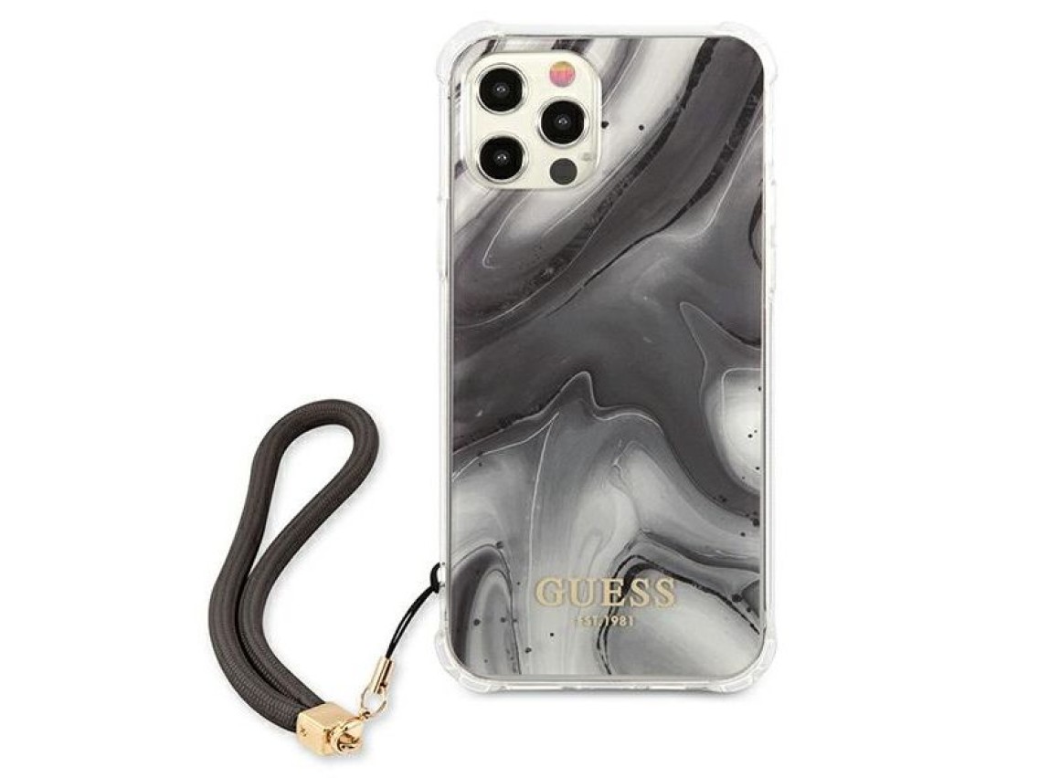 Funda Guess Marble Collection para iPhone 12 / iPhone 12 Pro - Gris