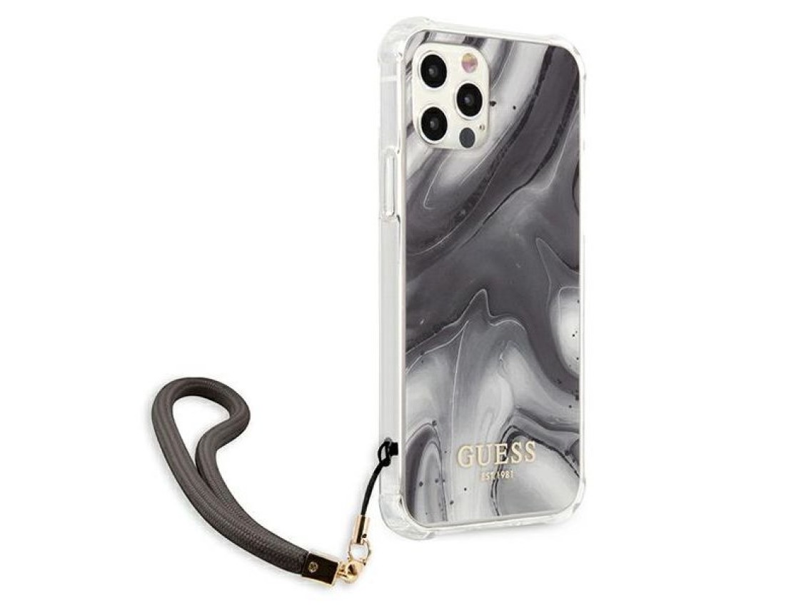 Funda Guess Marble Collection para iPhone 12 / iPhone 12 Pro - Gris
