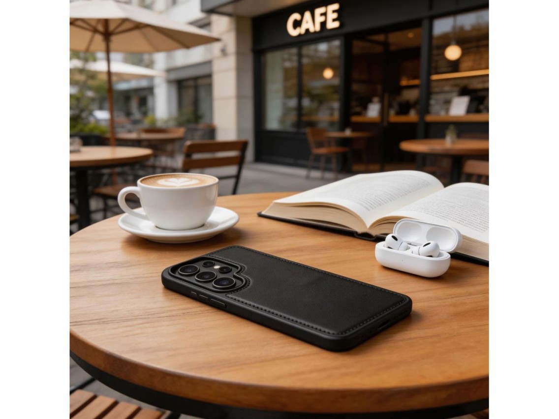 Capa Tech-Protect Wallet MagSafe para Samsung Galaxy S26 Ultra - Preto Fosco