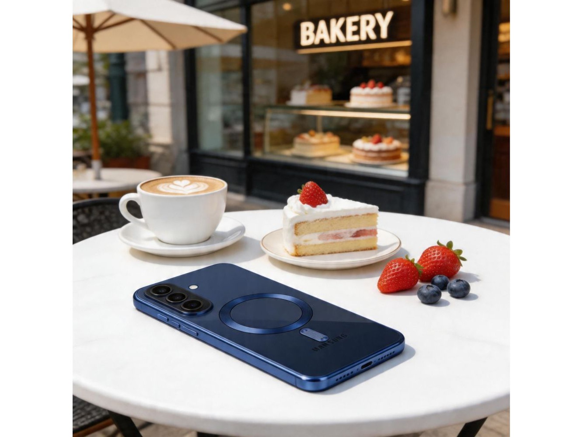 Funda Tech-Protect MagFlex MagSafe para Samsung Galaxy A57 5G - Azul transparente