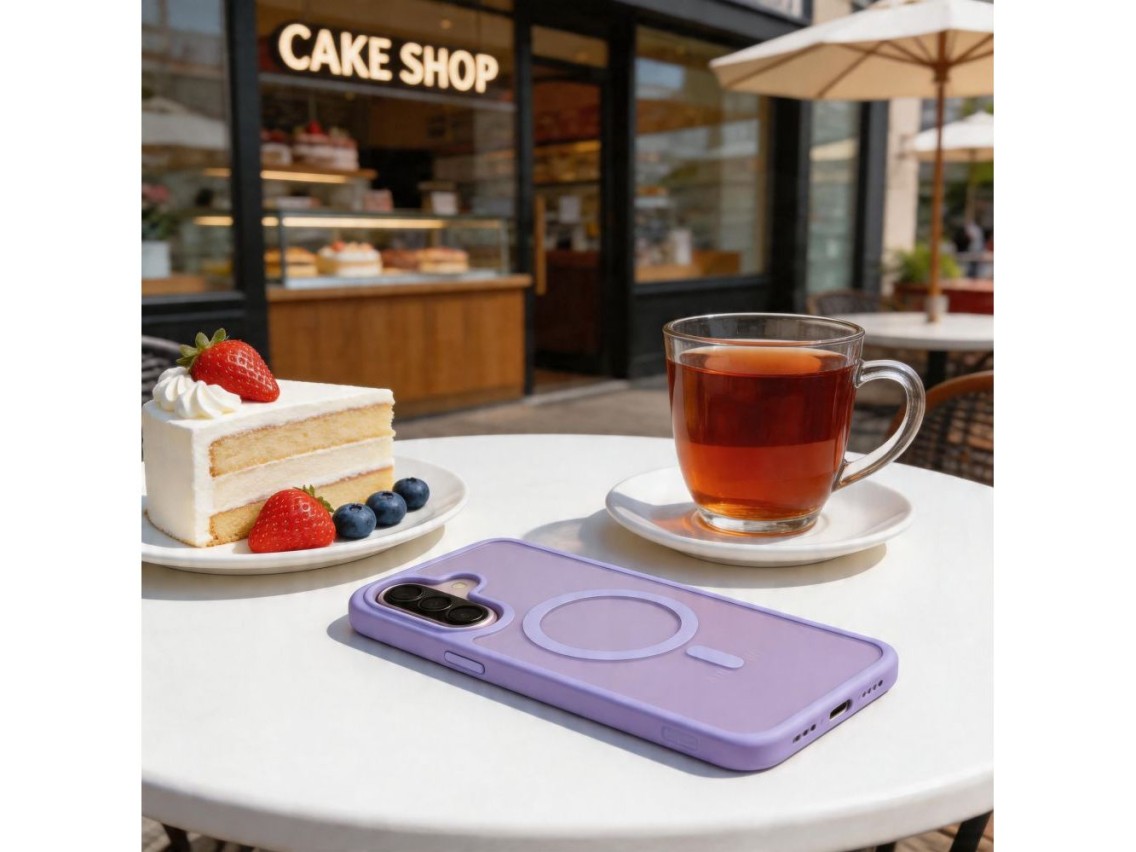 Tech-Protect Magmat MagSafe Case for Samsung Galaxy A36 / A56 / A37 5G - Matte Purple