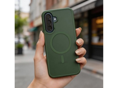 Tech-Protect Magmat MagSafe Case for Samsung Galaxy A36 / A56 / A37 5G - Matte Green Tech-Protect Magmat MagSafe Case for Samsung Galaxy A36 / A56 / A37 5G - Matte Green