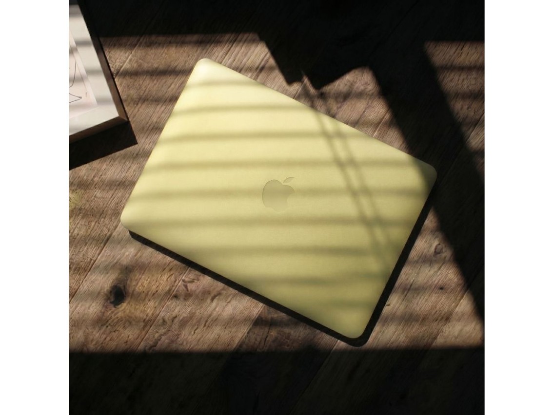 Capa Tech-Protect Softshell para MacBook Neo 13 2026 - amarelo fosco
