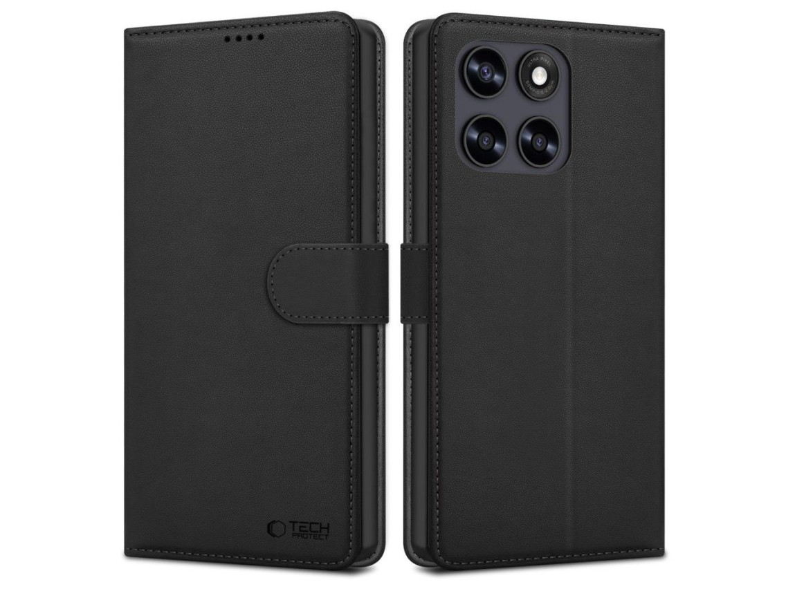 Capa carteira Tech-Protect para Motorola Moto G67 / G77 - Preta
