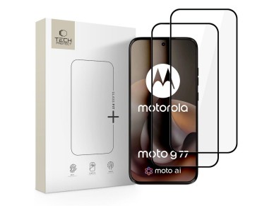 Tech-Protect Glass Fit+ 2-Pack Tempered Glass for Motorola Moto G67 / G77 - Black Tech-Protect Glass Fit+ 2-Pack Tempered Glass for Motorola Moto G67 / G77 - Black
