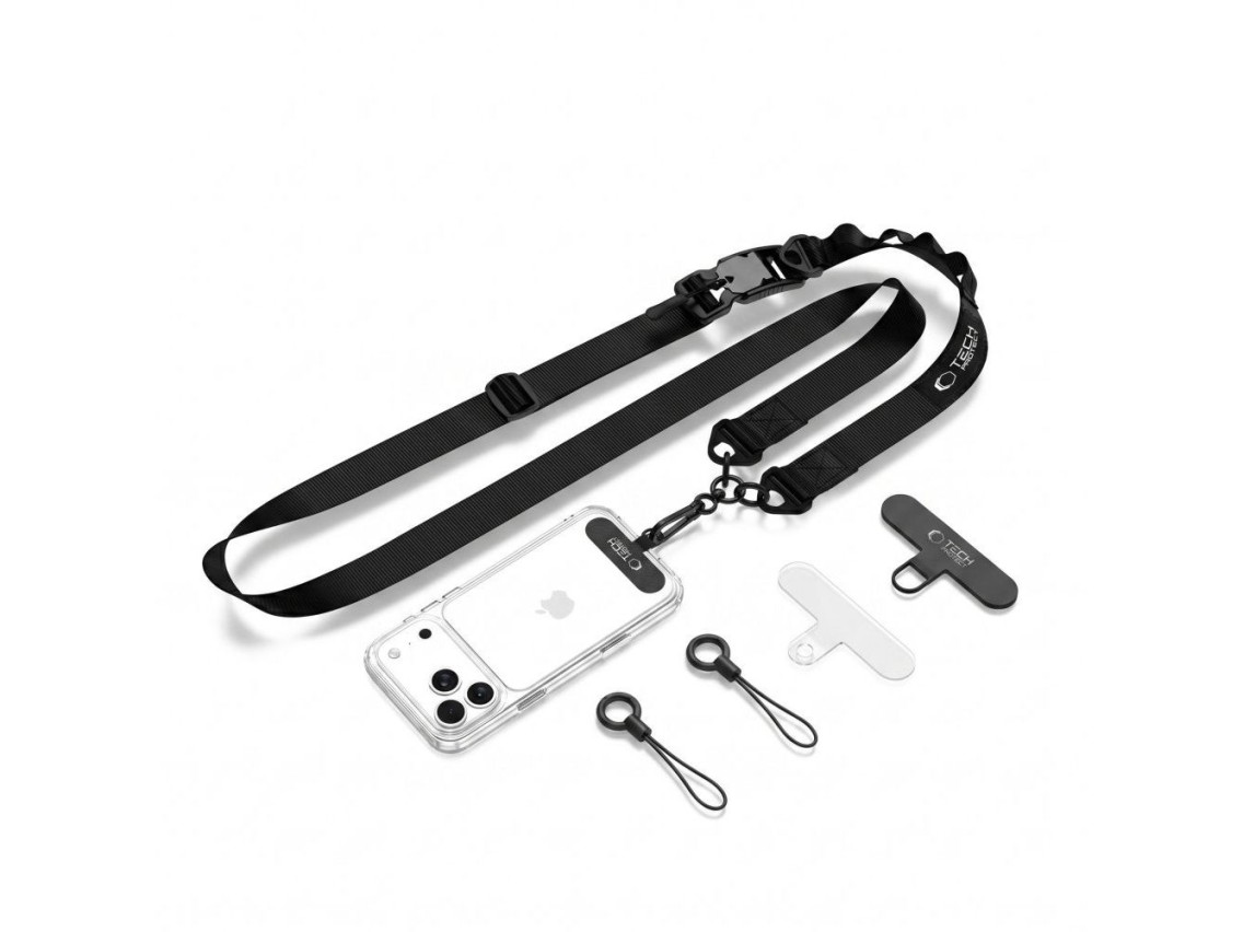 Cord�o transversal para celular Tech-Protect C9S - Preto